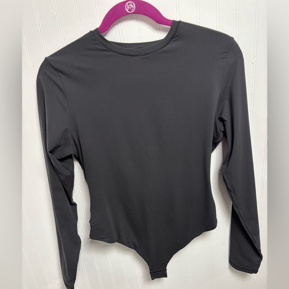 SKIMS Onyx Long Sleeve Bodysuit